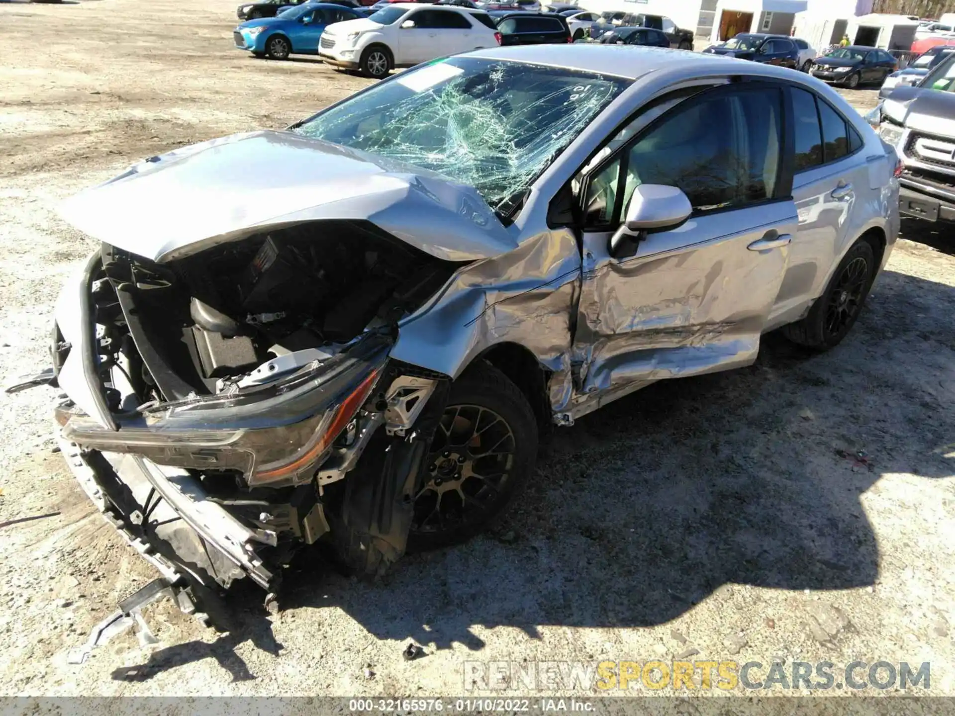 2 Photograph of a damaged car JTDEPRAE7LJ065152 TOYOTA COROLLA 2020