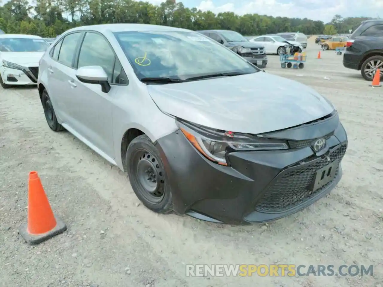 1 Photograph of a damaged car JTDEPRAE7LJ065197 TOYOTA COROLLA 2020