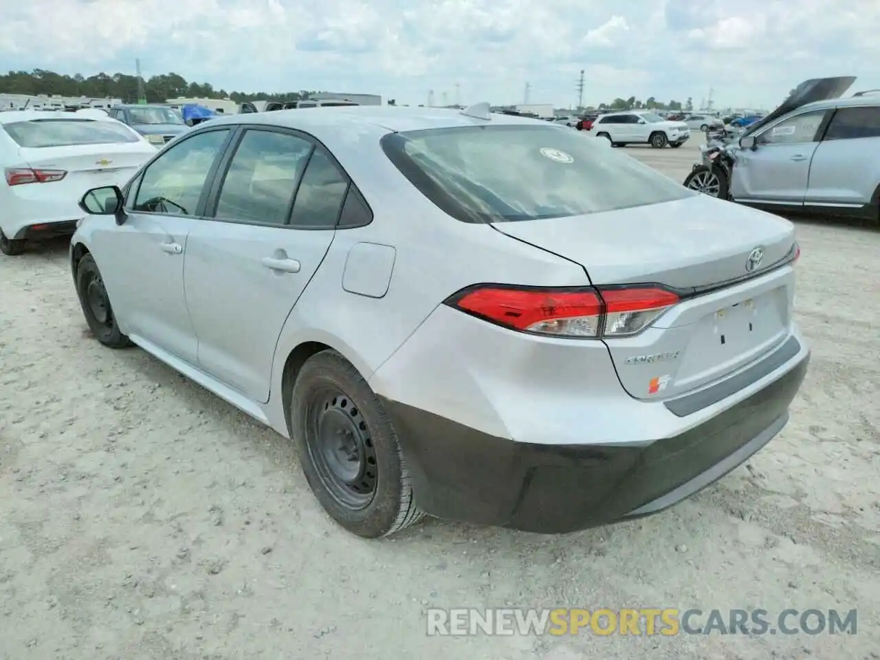 3 Photograph of a damaged car JTDEPRAE7LJ065197 TOYOTA COROLLA 2020