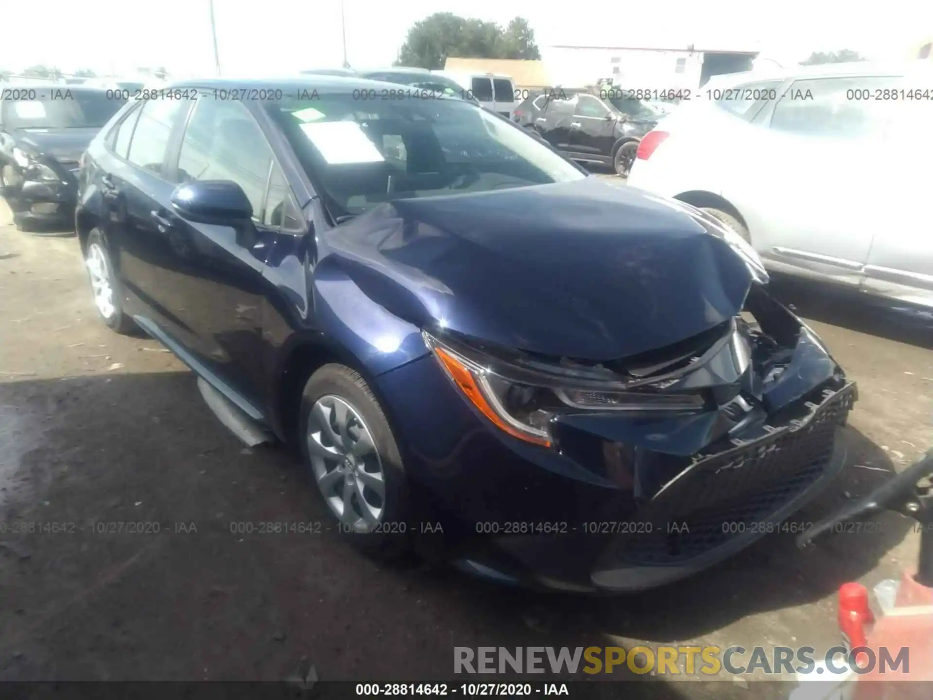 1 Photograph of a damaged car JTDEPRAE7LJ065927 TOYOTA COROLLA 2020