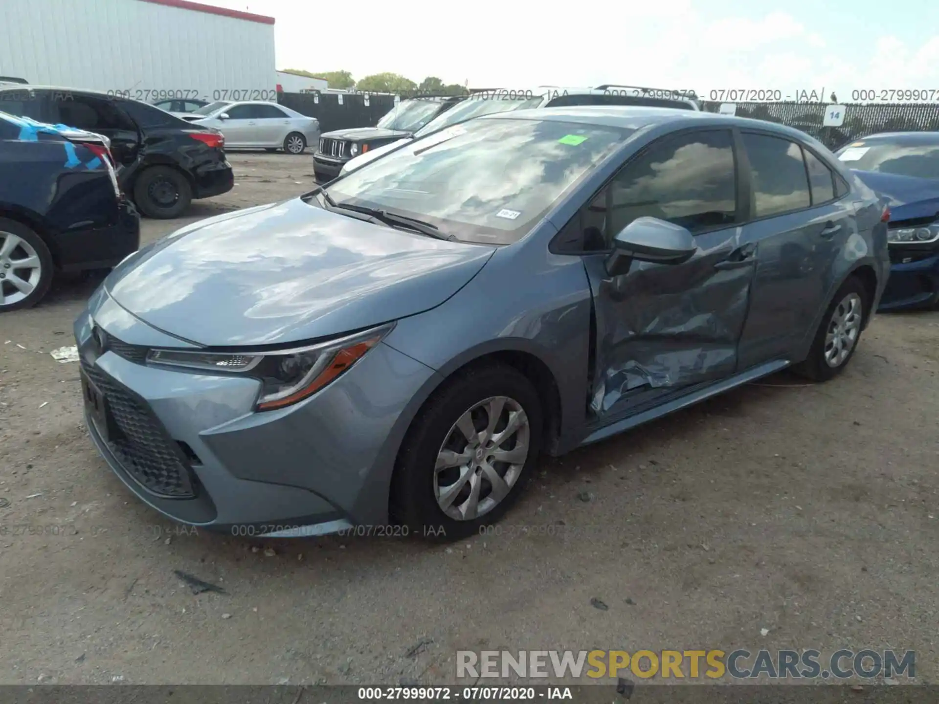 2 Photograph of a damaged car JTDEPRAE7LJ066852 TOYOTA COROLLA 2020