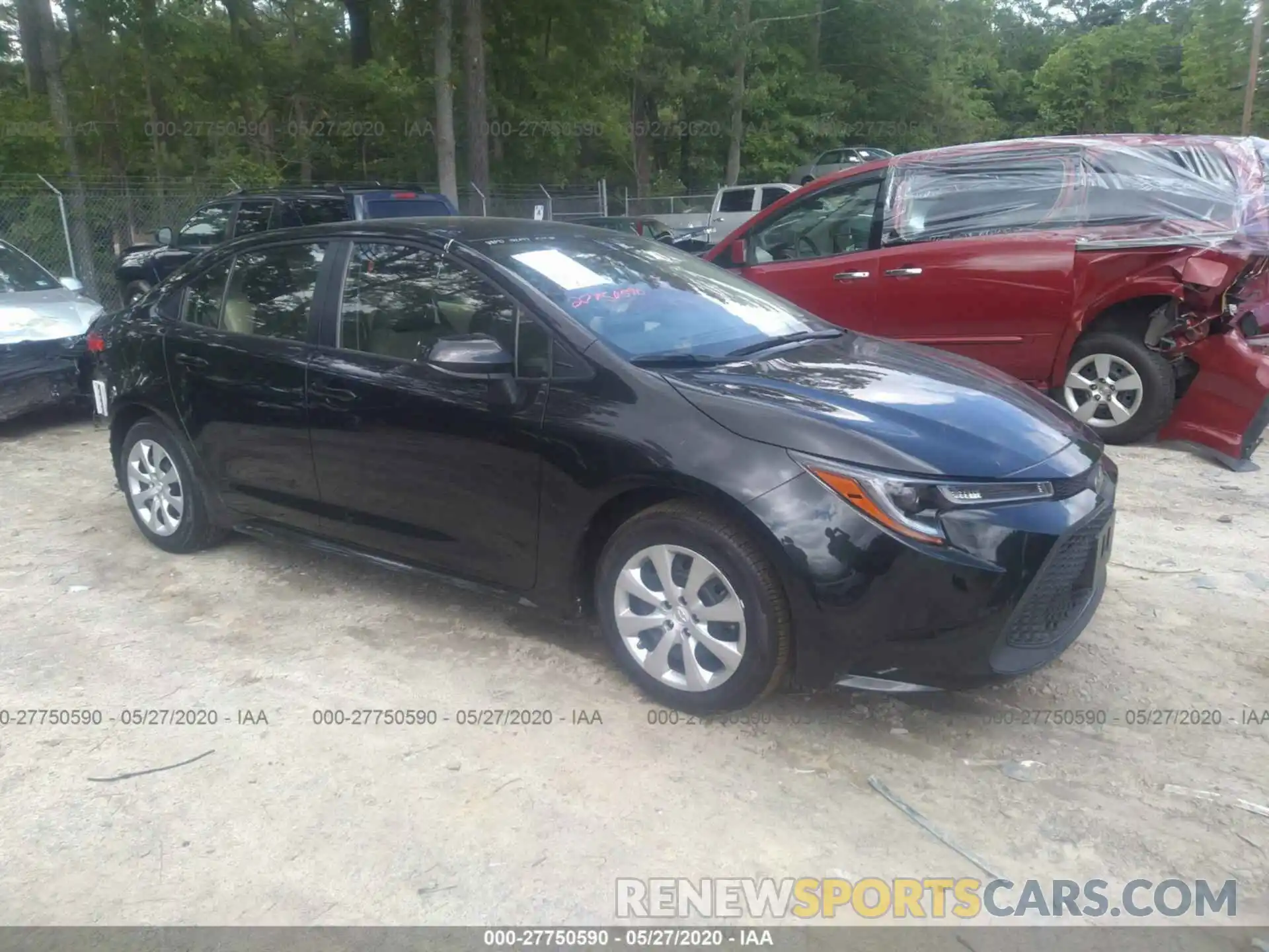 1 Photograph of a damaged car JTDEPRAE7LJ068407 TOYOTA COROLLA 2020