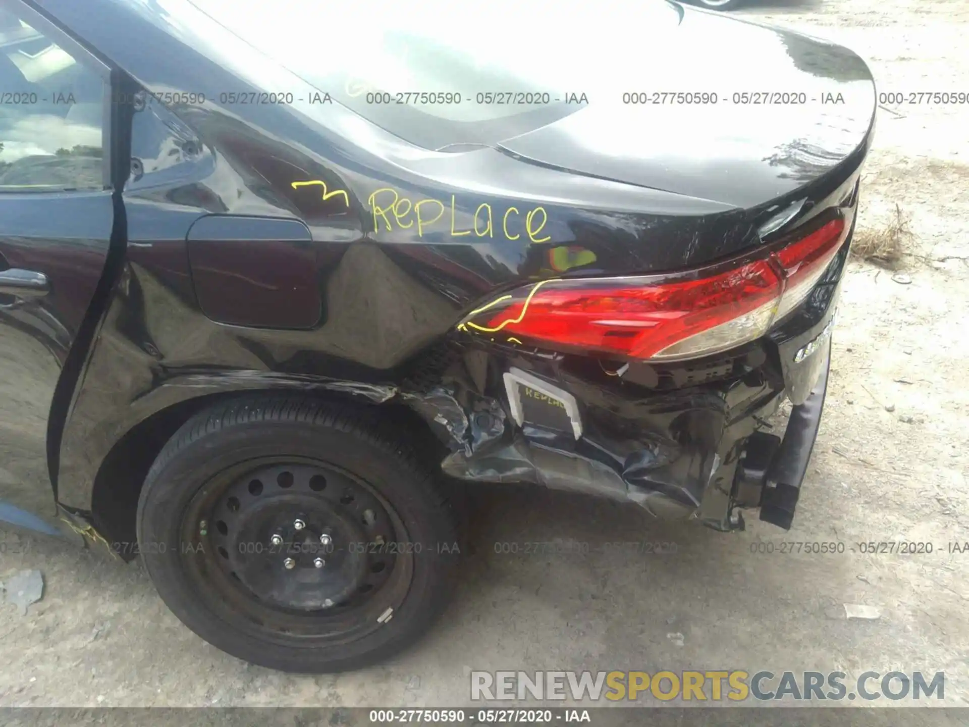 6 Photograph of a damaged car JTDEPRAE7LJ068407 TOYOTA COROLLA 2020