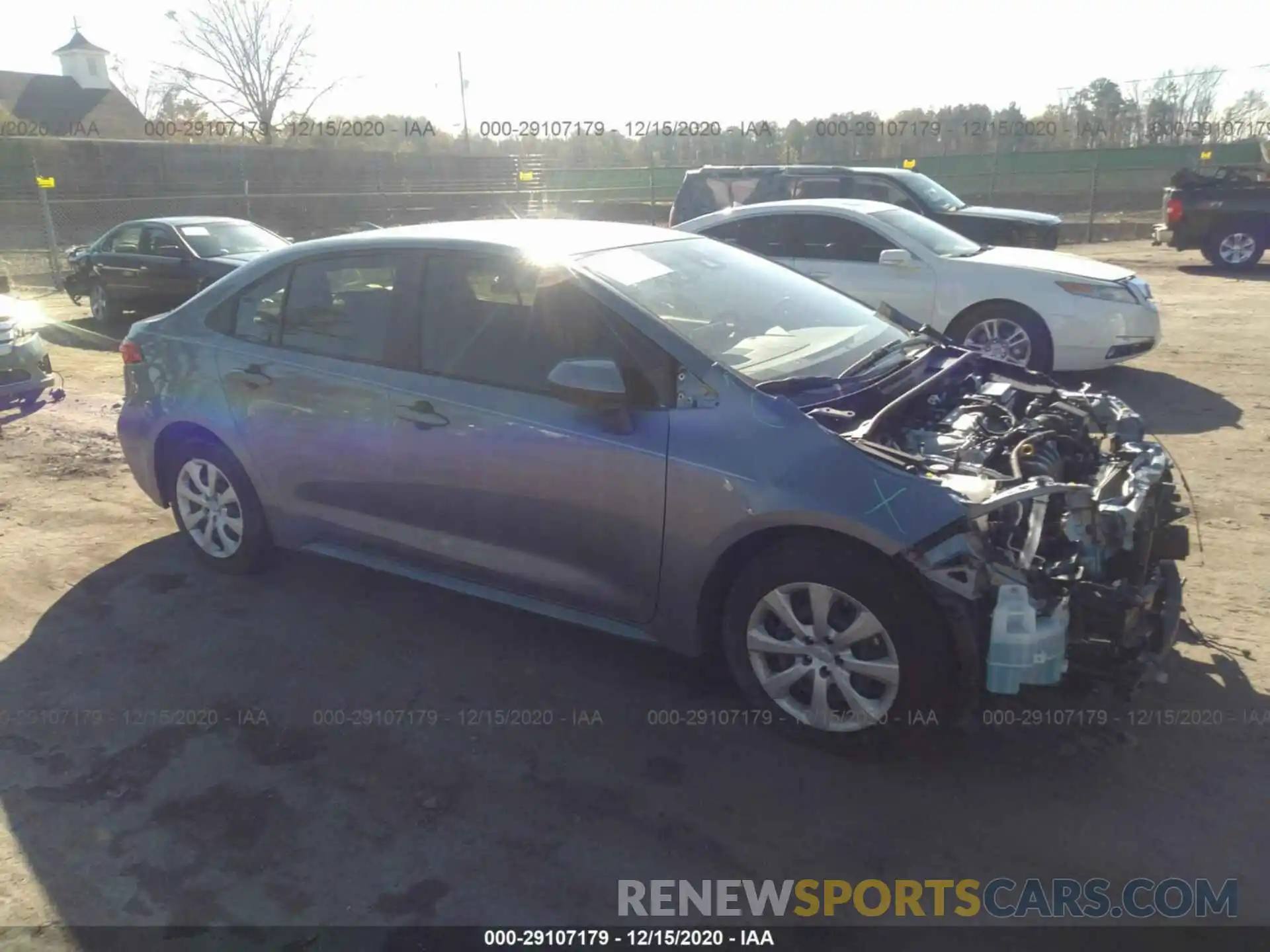 1 Photograph of a damaged car JTDEPRAE7LJ068455 TOYOTA COROLLA 2020