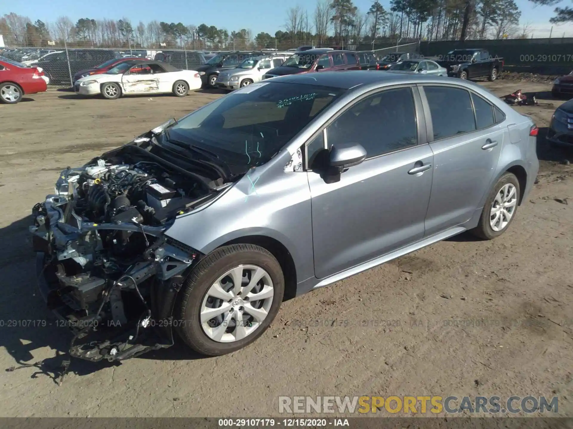 2 Photograph of a damaged car JTDEPRAE7LJ068455 TOYOTA COROLLA 2020