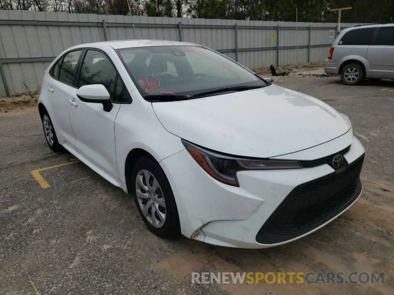 1 Photograph of a damaged car JTDEPRAE7LJ068777 TOYOTA COROLLA 2020