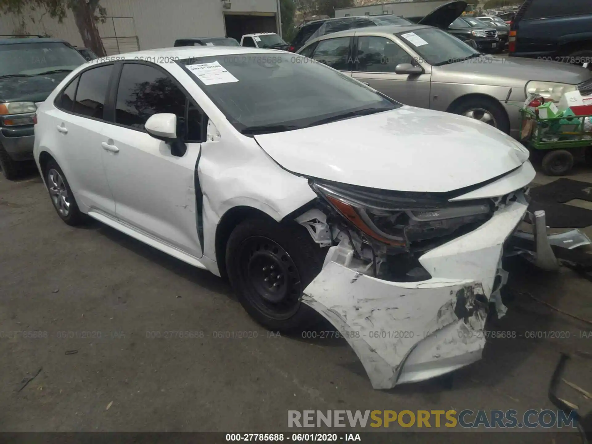 1 Photograph of a damaged car JTDEPRAE7LJ069024 TOYOTA COROLLA 2020