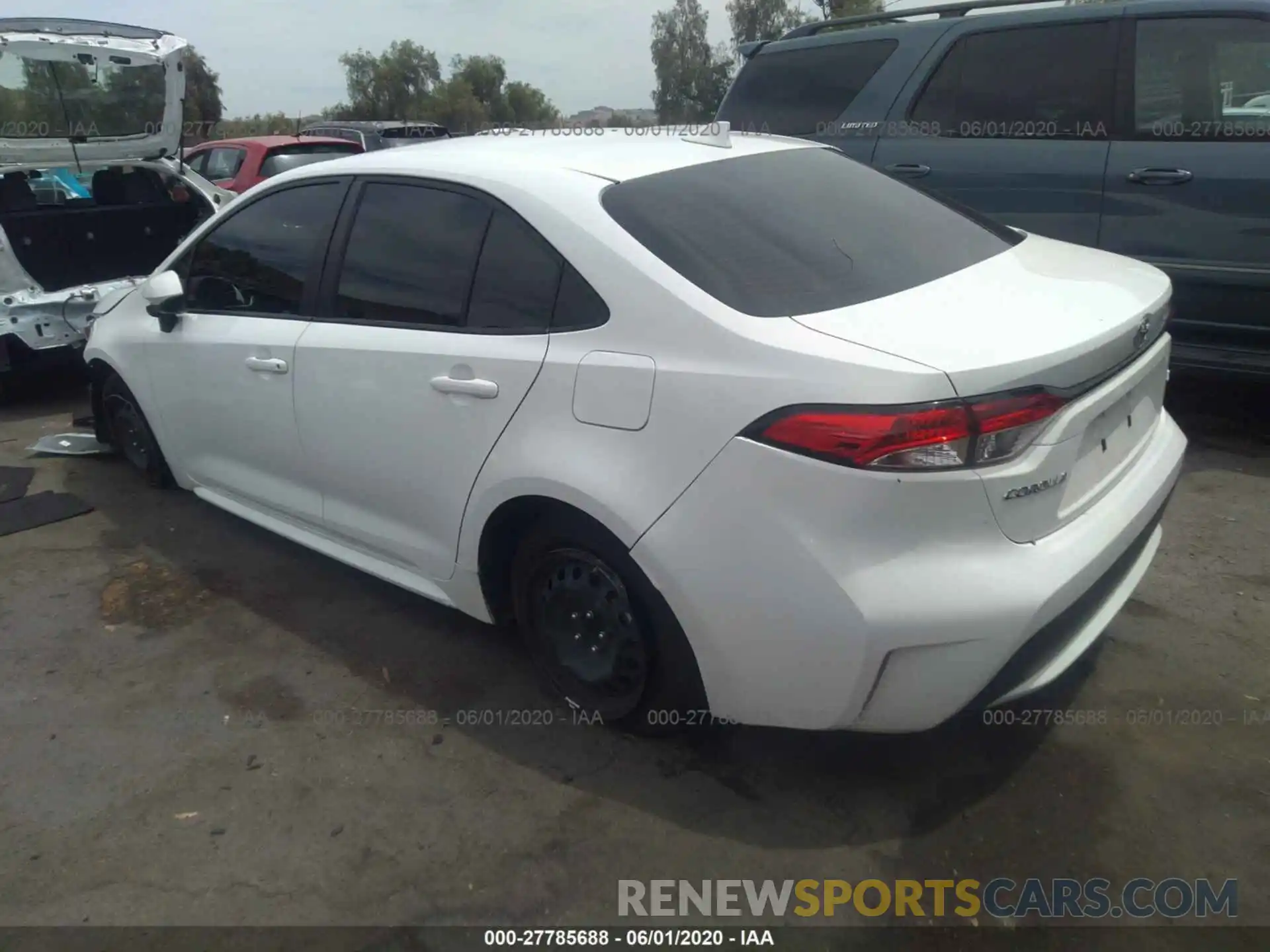 3 Photograph of a damaged car JTDEPRAE7LJ069024 TOYOTA COROLLA 2020