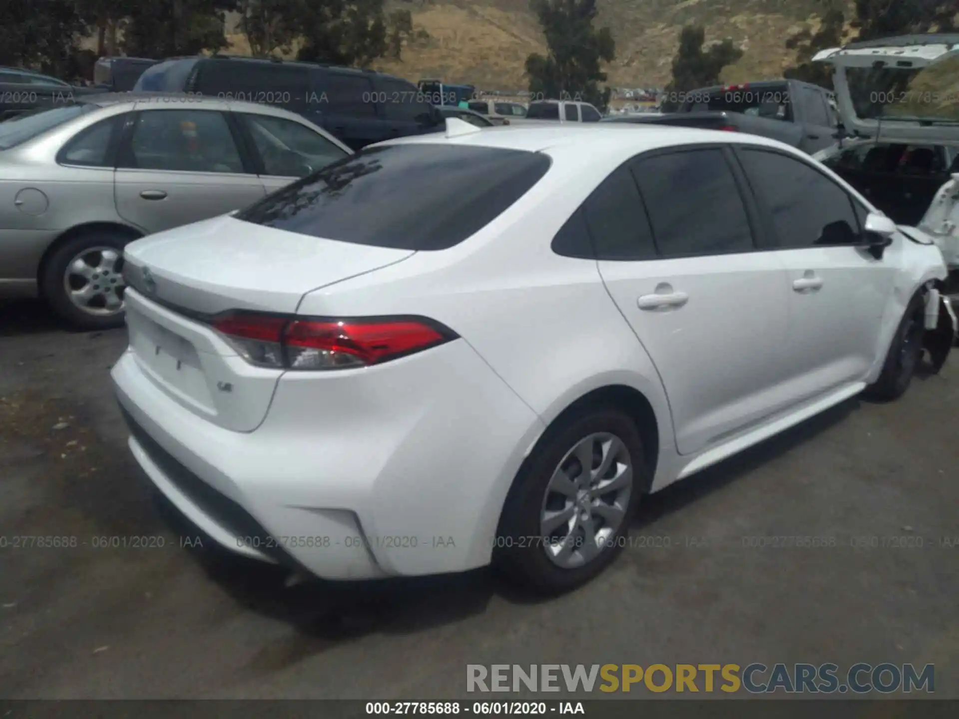 4 Photograph of a damaged car JTDEPRAE7LJ069024 TOYOTA COROLLA 2020