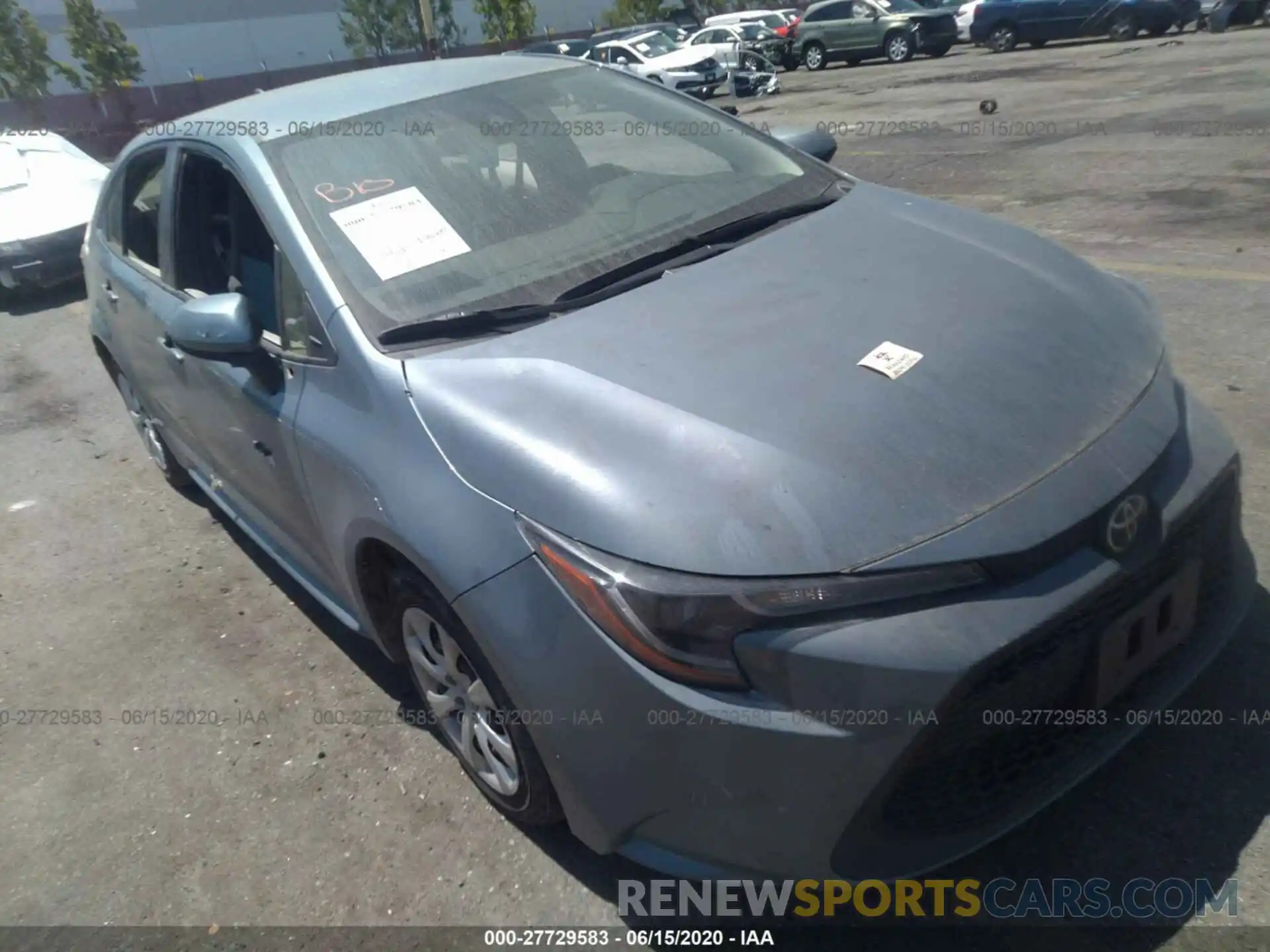 1 Photograph of a damaged car JTDEPRAE7LJ069136 TOYOTA COROLLA 2020