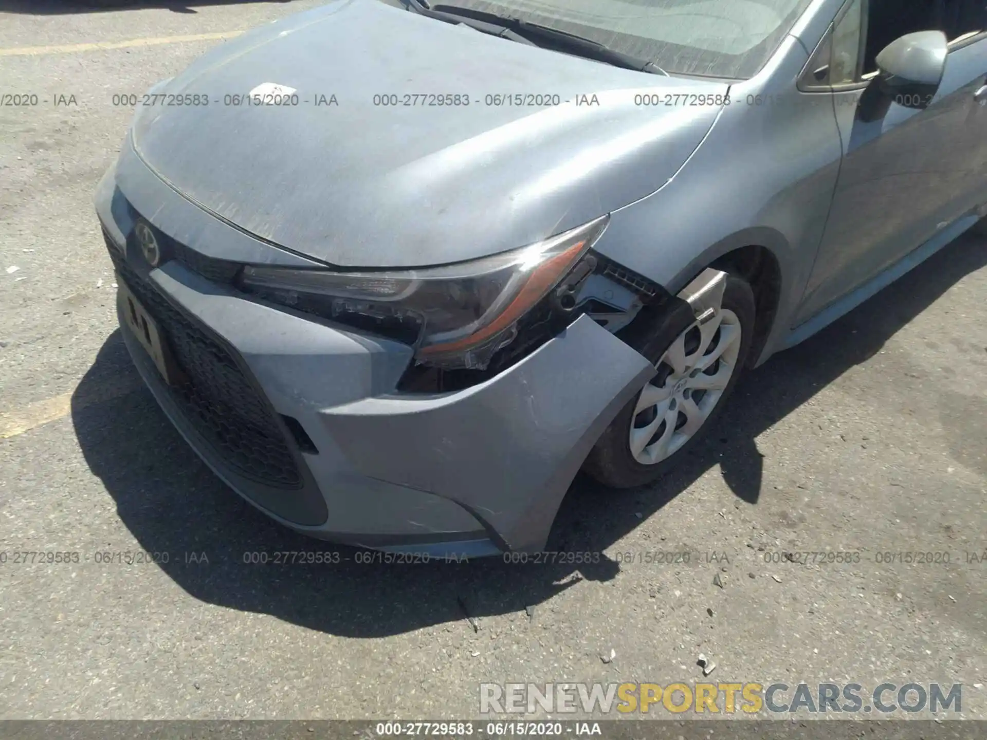 6 Photograph of a damaged car JTDEPRAE7LJ069136 TOYOTA COROLLA 2020