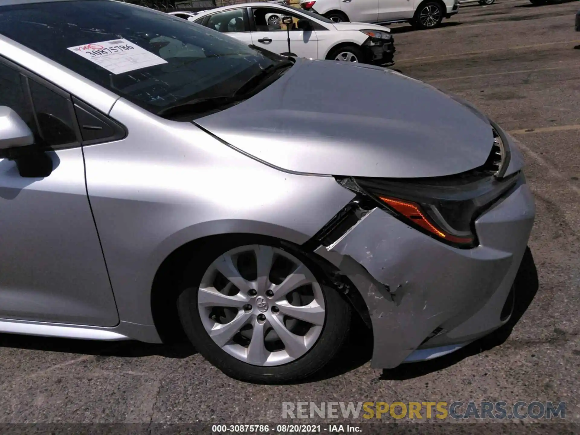 6 Photograph of a damaged car JTDEPRAE7LJ070173 TOYOTA COROLLA 2020