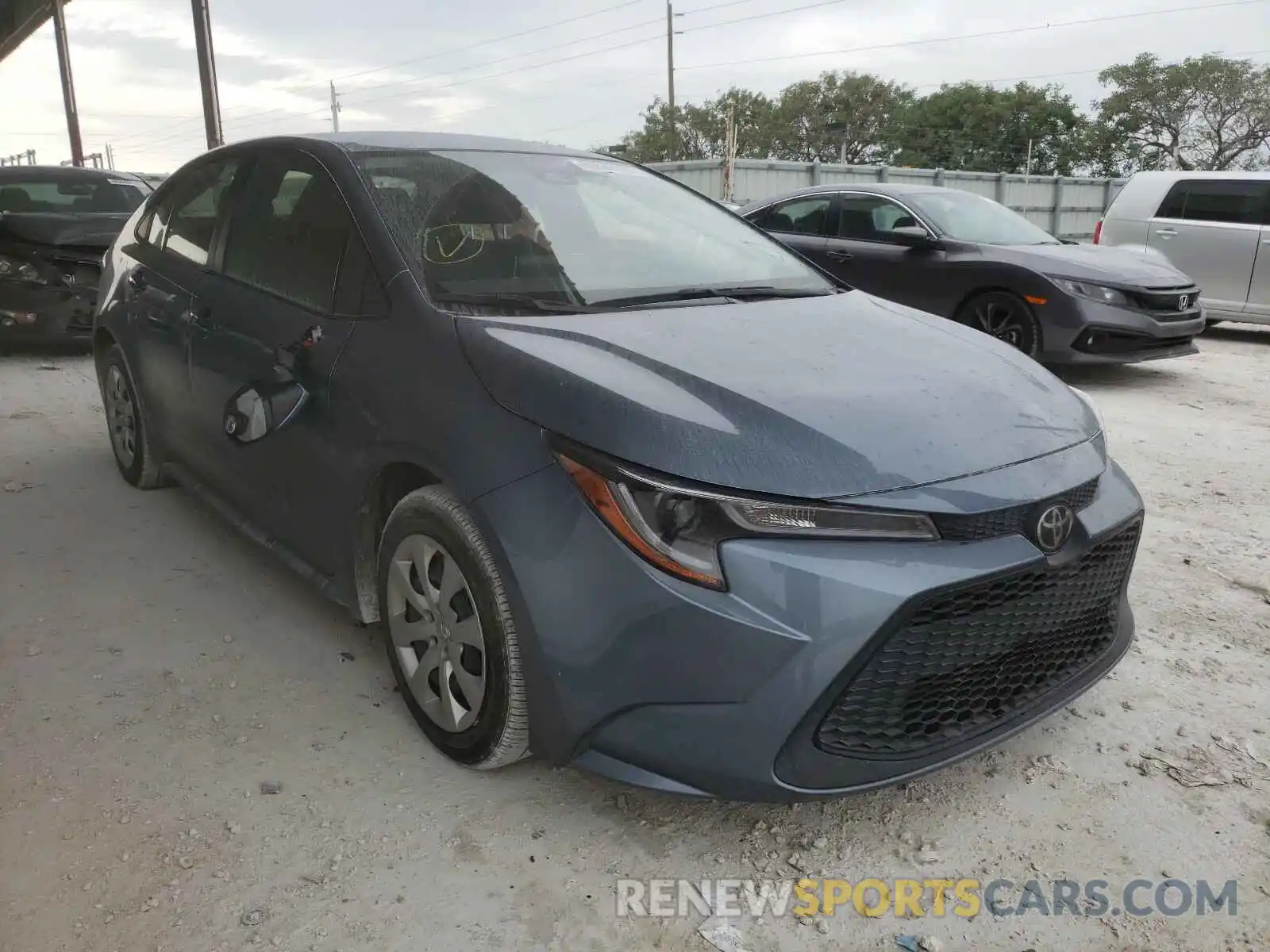 1 Photograph of a damaged car JTDEPRAE7LJ070352 TOYOTA COROLLA 2020