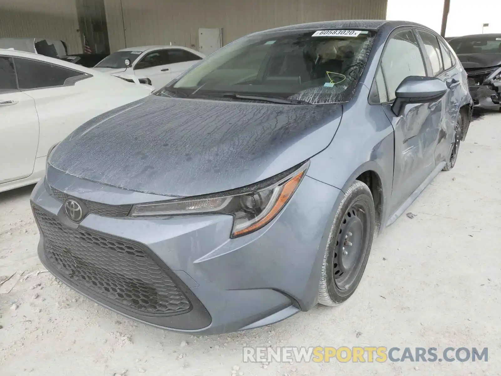 2 Photograph of a damaged car JTDEPRAE7LJ070352 TOYOTA COROLLA 2020