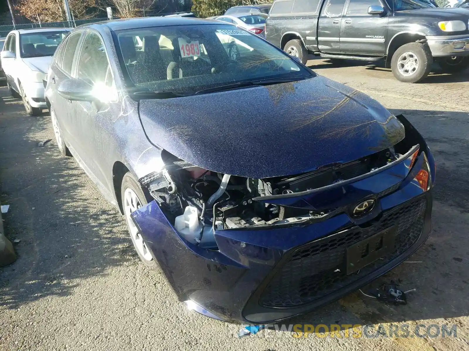 1 Photograph of a damaged car JTDEPRAE7LJ071534 TOYOTA COROLLA 2020