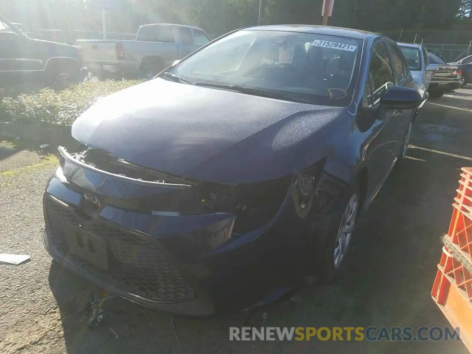 2 Photograph of a damaged car JTDEPRAE7LJ071534 TOYOTA COROLLA 2020