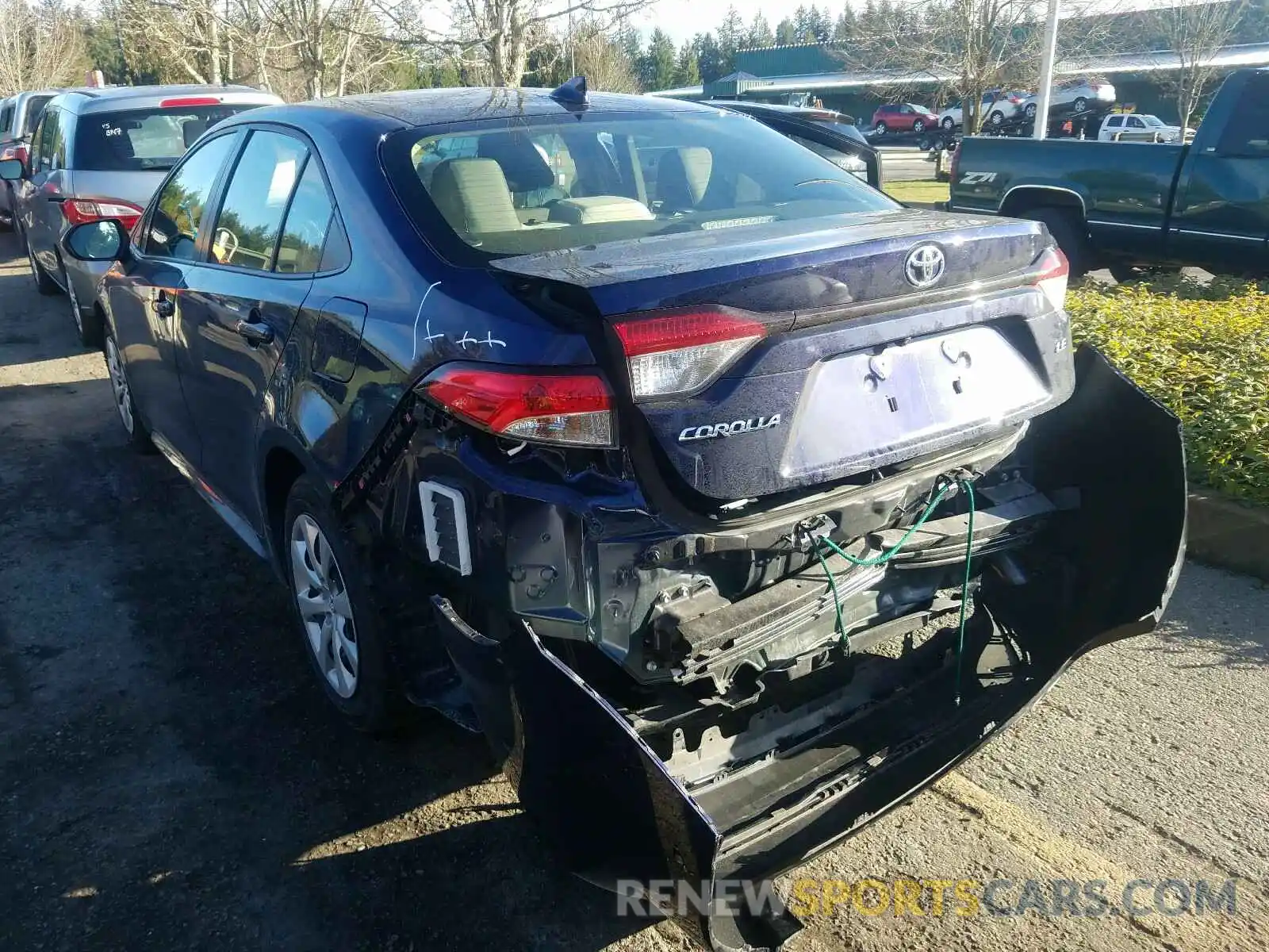 3 Photograph of a damaged car JTDEPRAE7LJ071534 TOYOTA COROLLA 2020