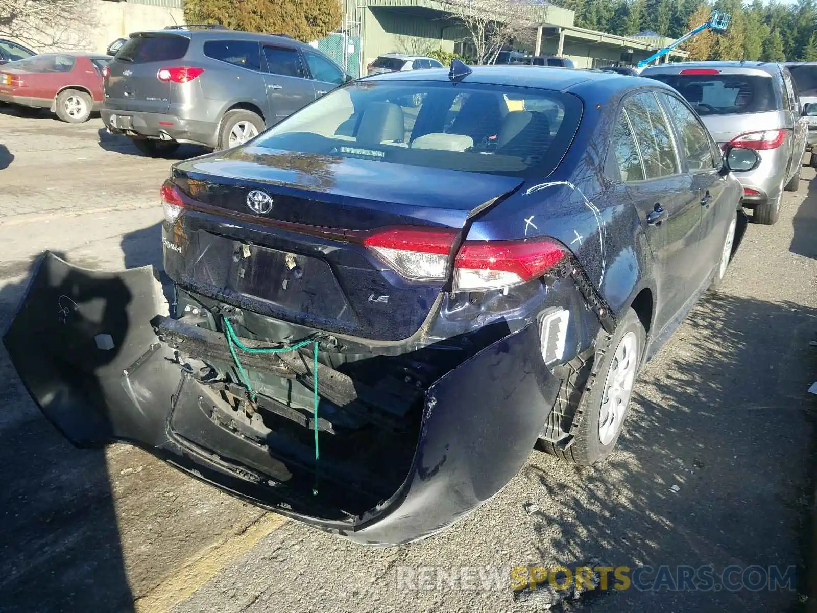 4 Photograph of a damaged car JTDEPRAE7LJ071534 TOYOTA COROLLA 2020