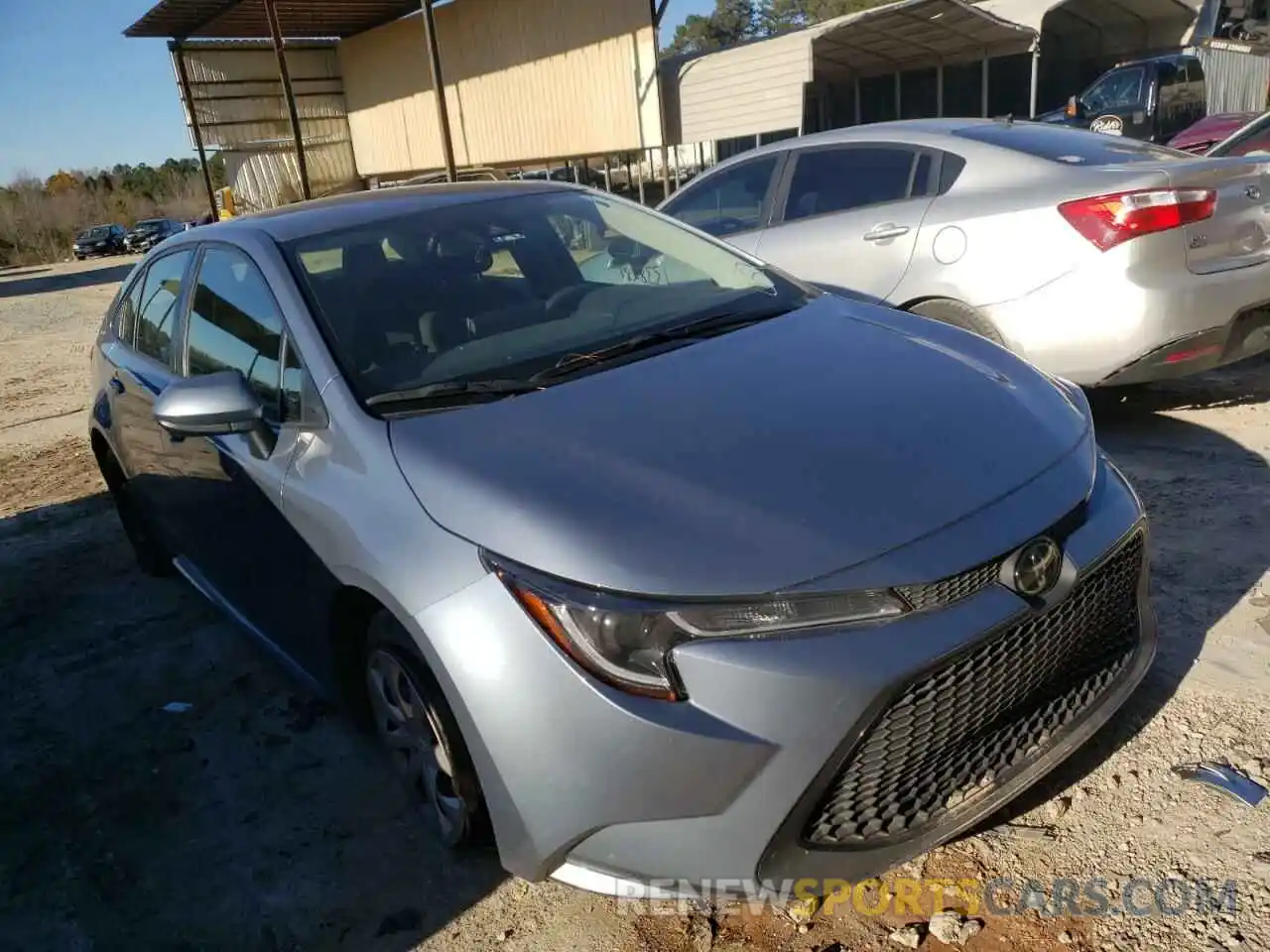 1 Photograph of a damaged car JTDEPRAE7LJ071582 TOYOTA COROLLA 2020