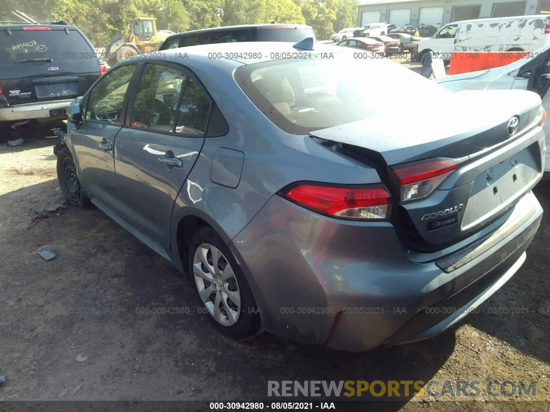 3 Photograph of a damaged car JTDEPRAE7LJ071887 TOYOTA COROLLA 2020