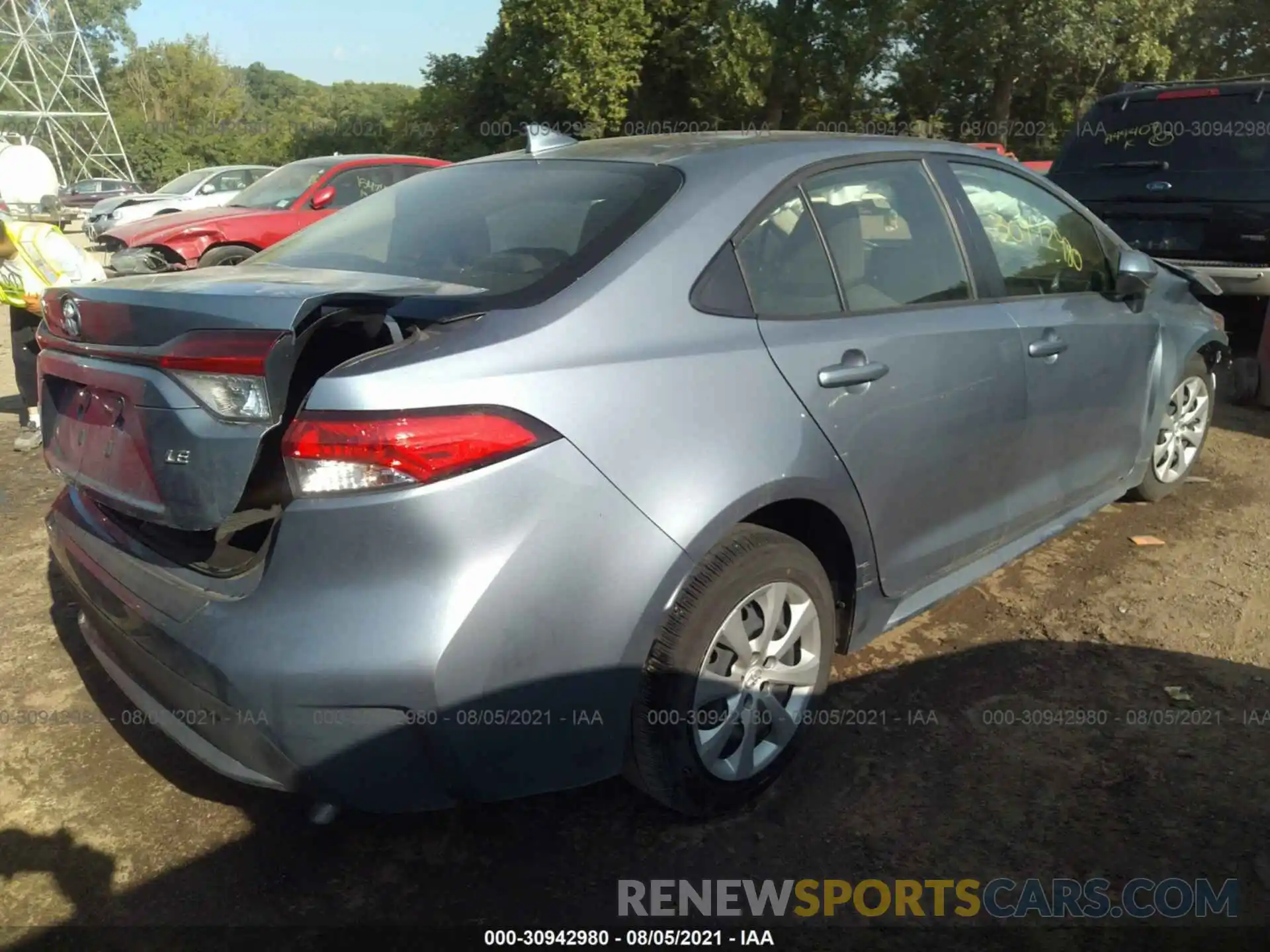 4 Photograph of a damaged car JTDEPRAE7LJ071887 TOYOTA COROLLA 2020