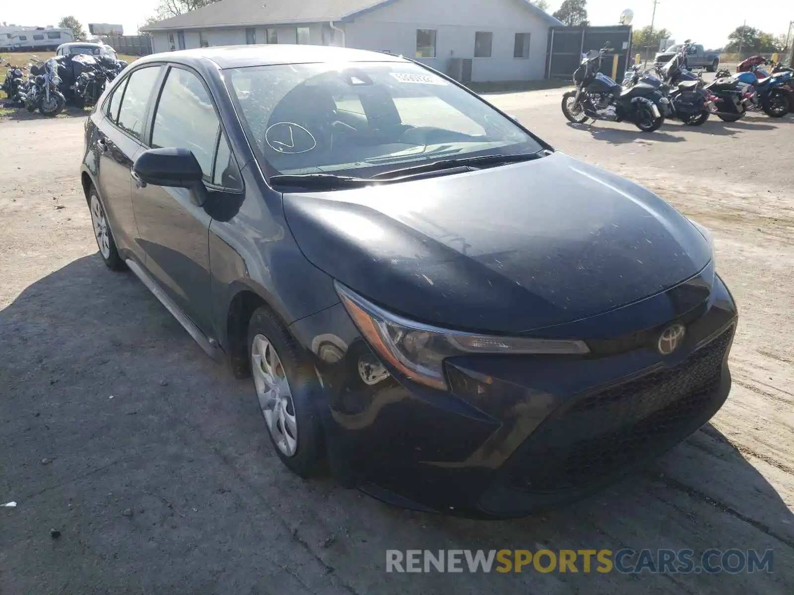 1 Photograph of a damaged car JTDEPRAE7LJ071923 TOYOTA COROLLA 2020