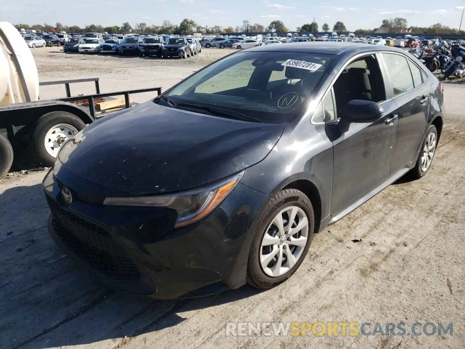 2 Photograph of a damaged car JTDEPRAE7LJ071923 TOYOTA COROLLA 2020