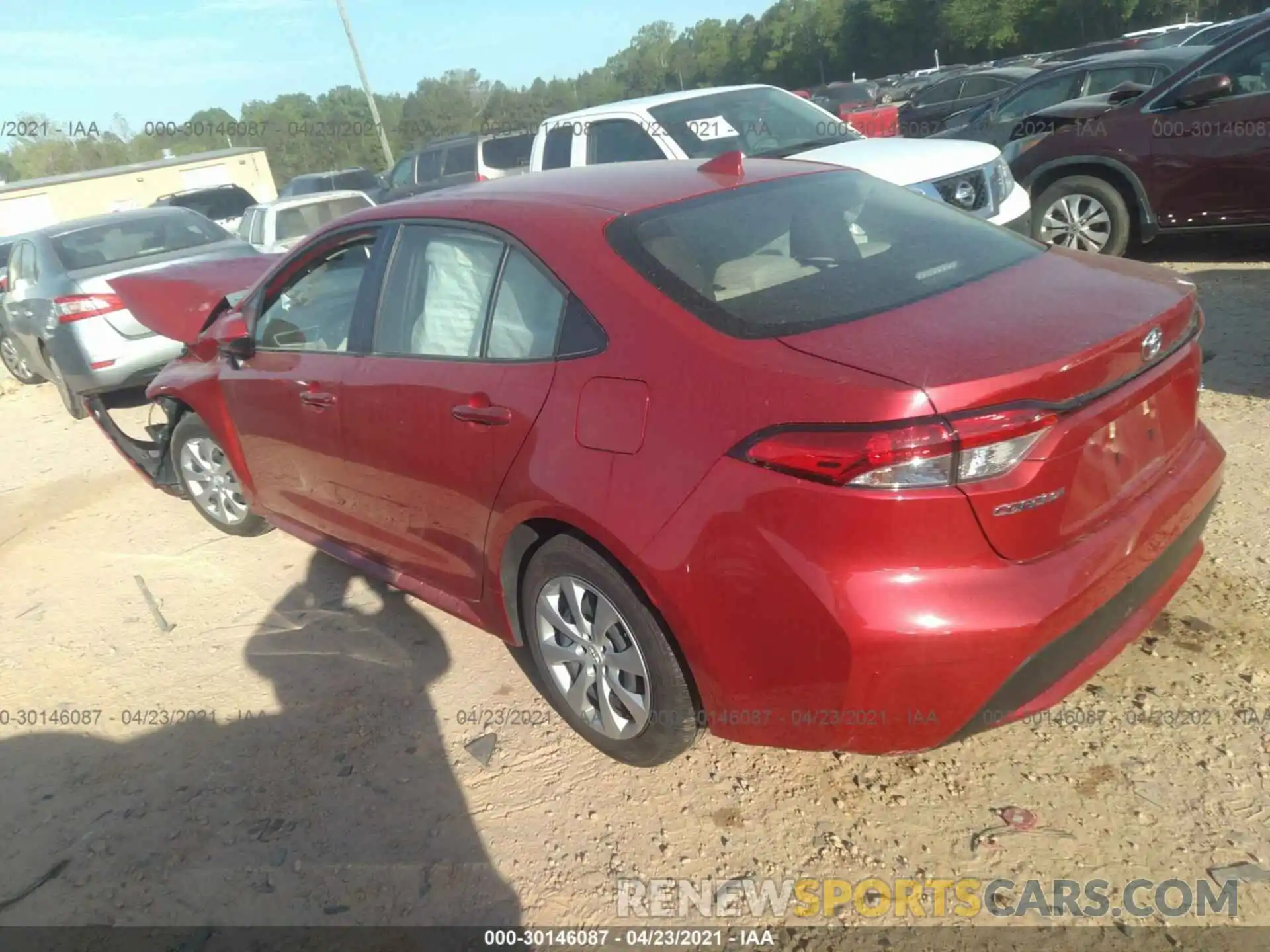 3 Photograph of a damaged car JTDEPRAE7LJ072196 TOYOTA COROLLA 2020