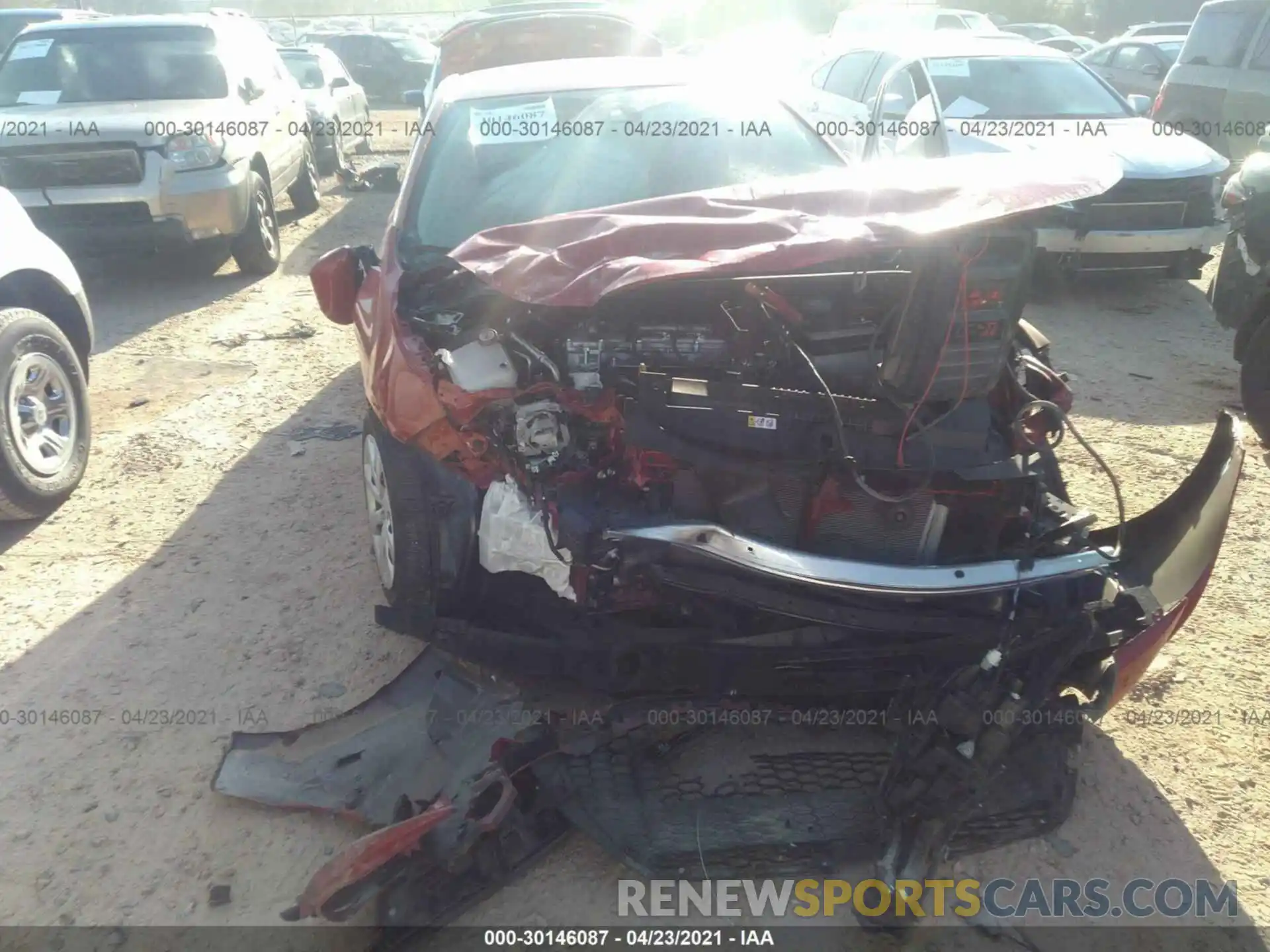 6 Photograph of a damaged car JTDEPRAE7LJ072196 TOYOTA COROLLA 2020