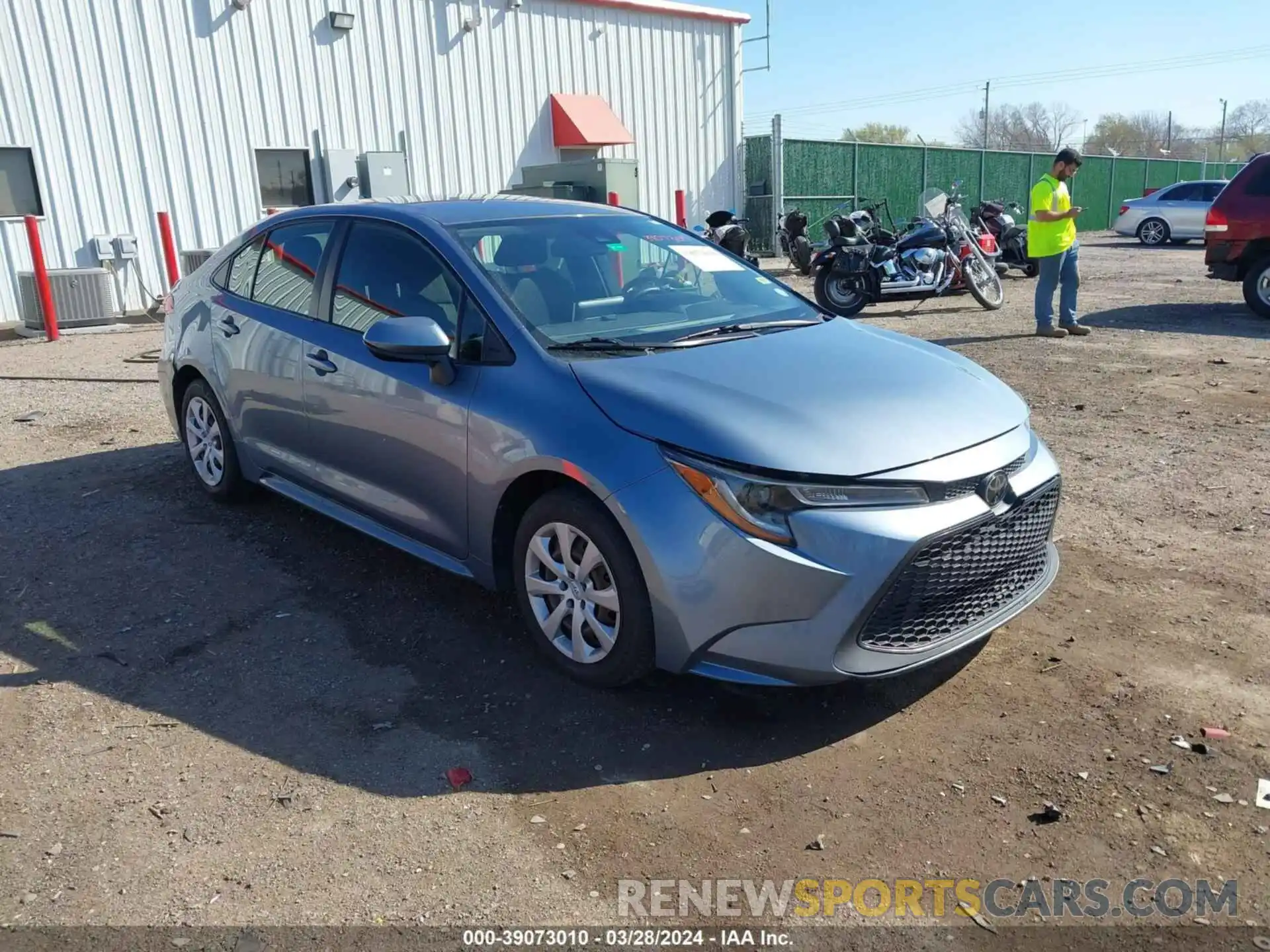 1 Photograph of a damaged car JTDEPRAE7LJ072652 TOYOTA COROLLA 2020