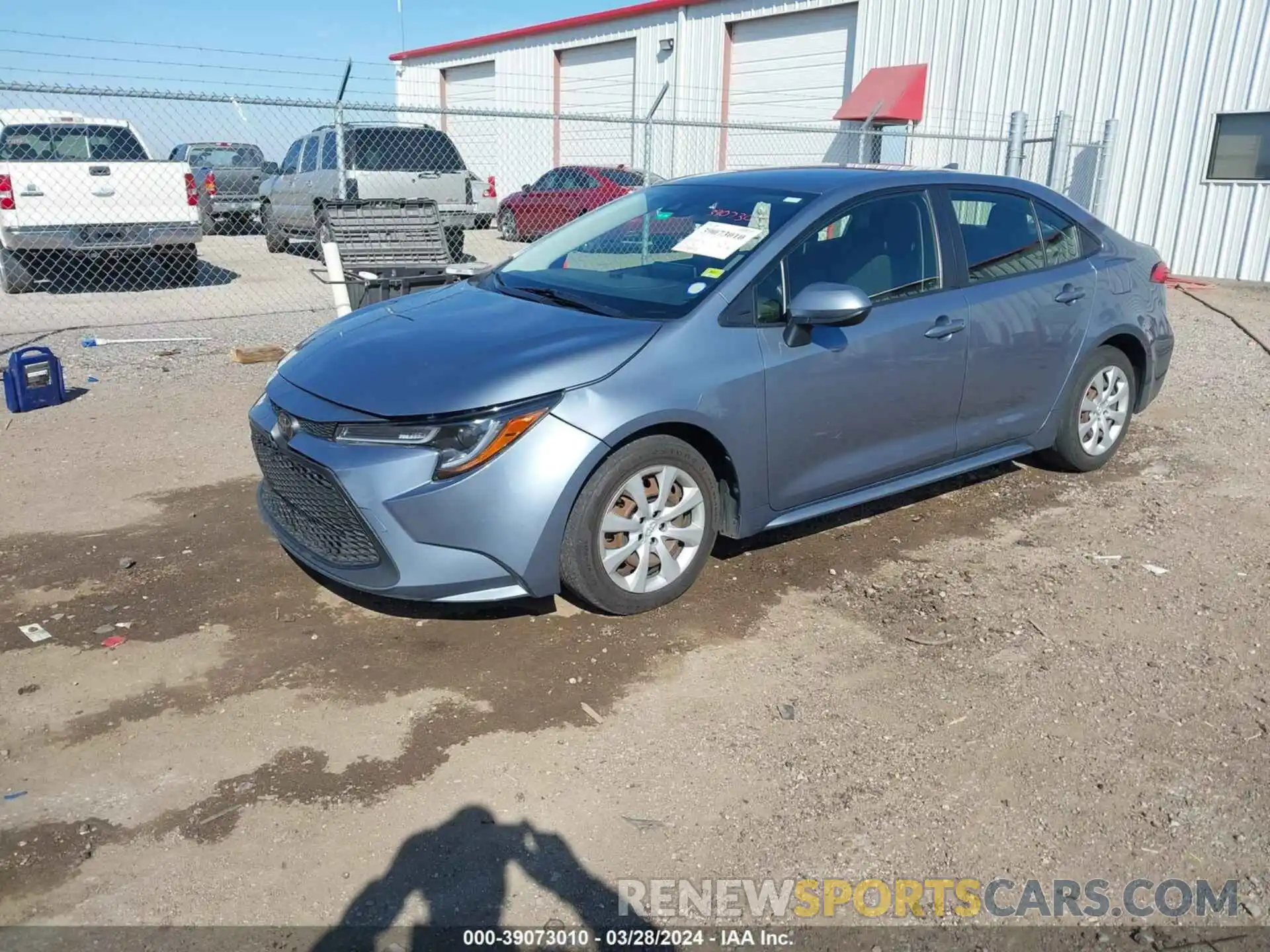 2 Photograph of a damaged car JTDEPRAE7LJ072652 TOYOTA COROLLA 2020