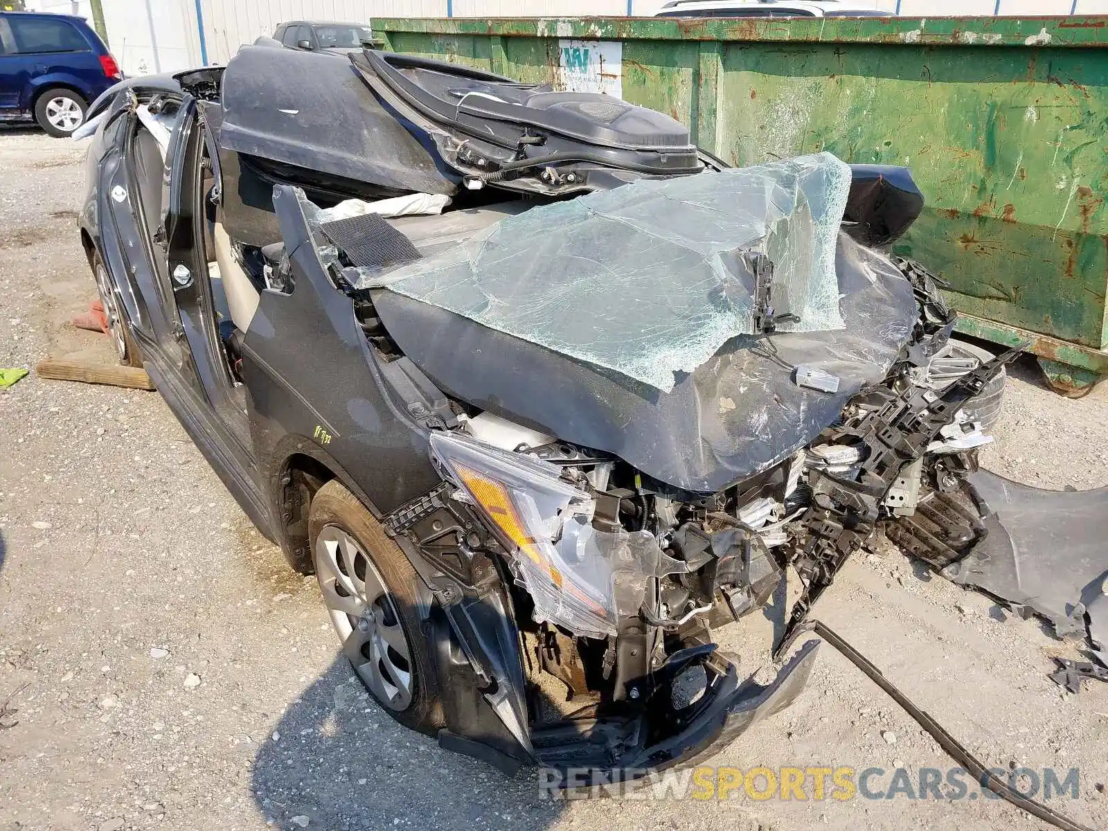 1 Photograph of a damaged car JTDEPRAE7LJ073266 TOYOTA COROLLA 2020