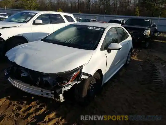 2 Photograph of a damaged car JTDEPRAE7LJ074319 TOYOTA COROLLA 2020