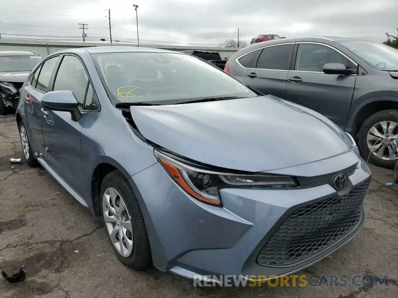 1 Photograph of a damaged car JTDEPRAE7LJ074563 TOYOTA COROLLA 2020