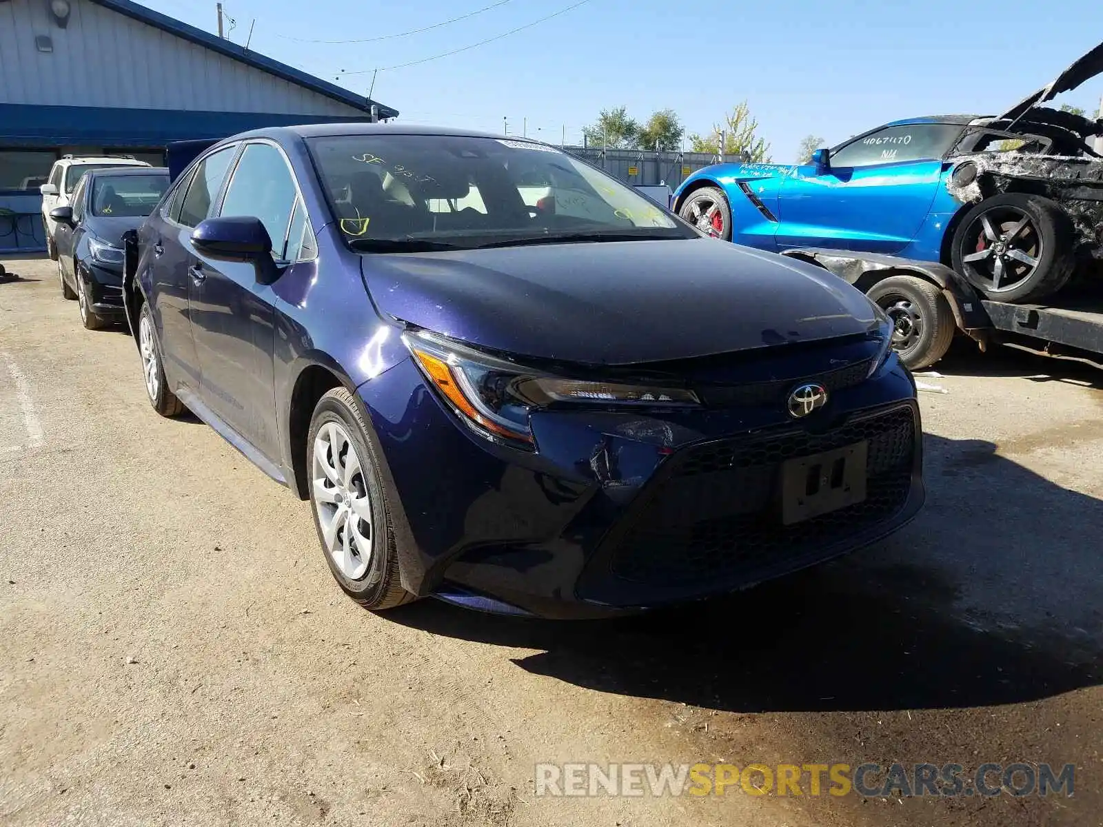 1 Photograph of a damaged car JTDEPRAE7LJ074689 TOYOTA COROLLA 2020