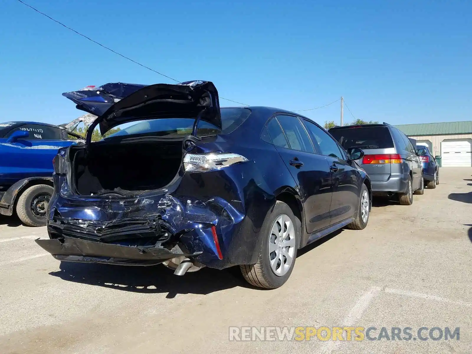 4 Photograph of a damaged car JTDEPRAE7LJ074689 TOYOTA COROLLA 2020