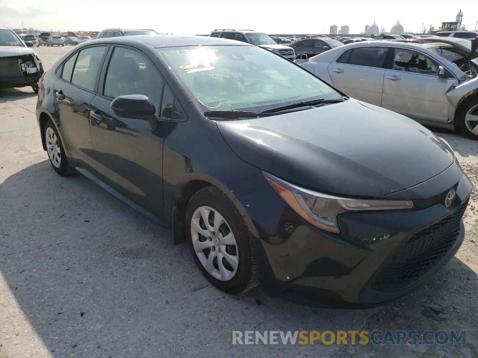 1 Photograph of a damaged car JTDEPRAE7LJ074952 TOYOTA COROLLA 2020