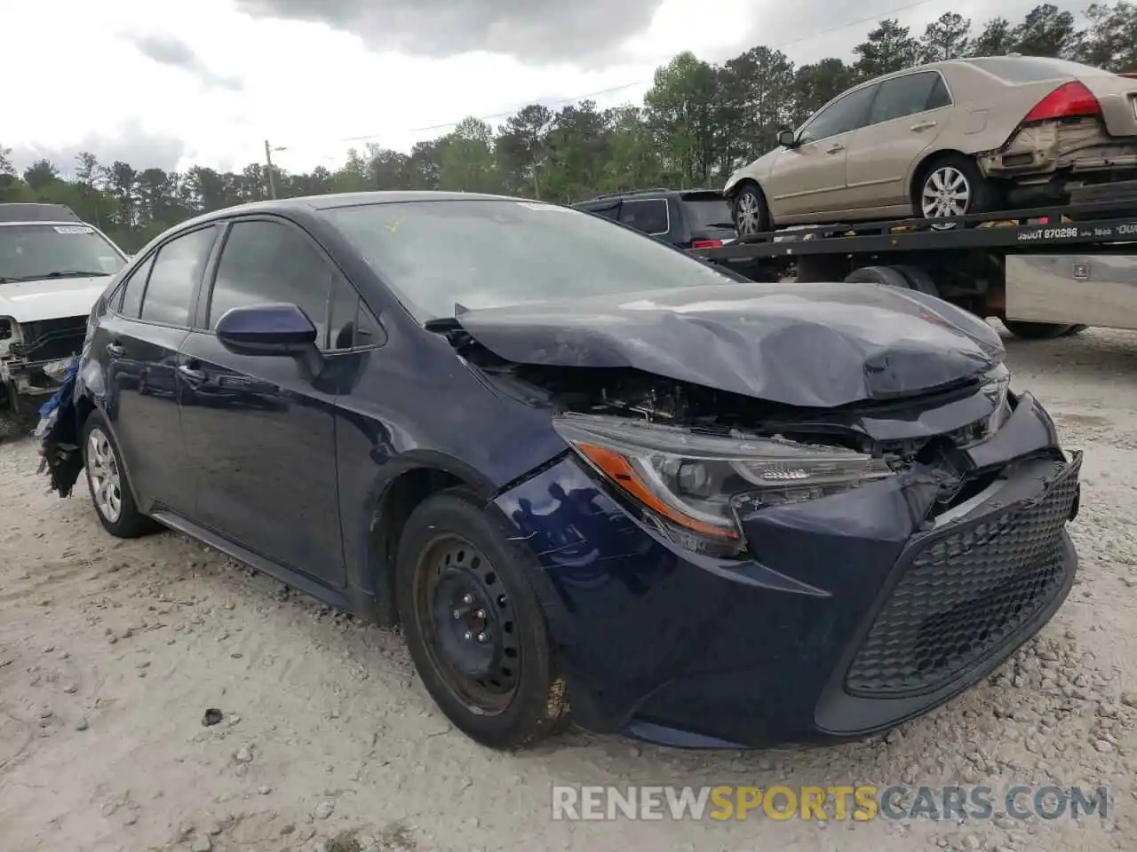 1 Photograph of a damaged car JTDEPRAE7LJ075244 TOYOTA COROLLA 2020