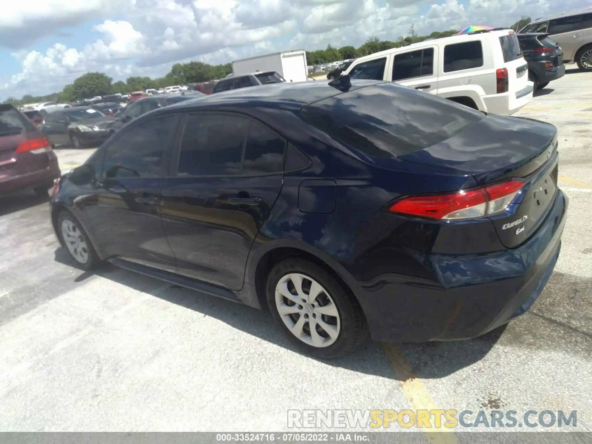 3 Photograph of a damaged car JTDEPRAE7LJ076622 TOYOTA COROLLA 2020