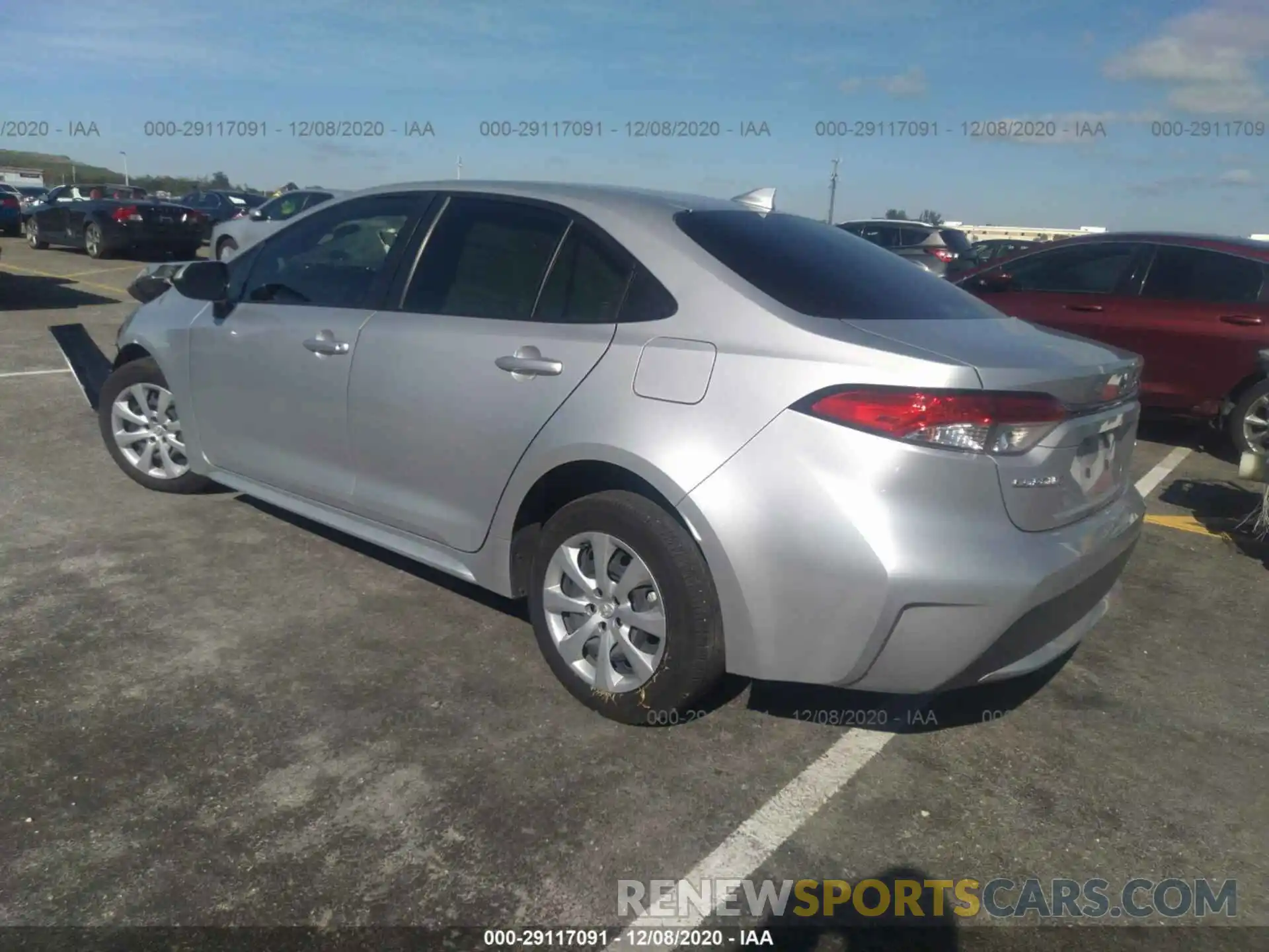 3 Photograph of a damaged car JTDEPRAE7LJ077236 TOYOTA COROLLA 2020