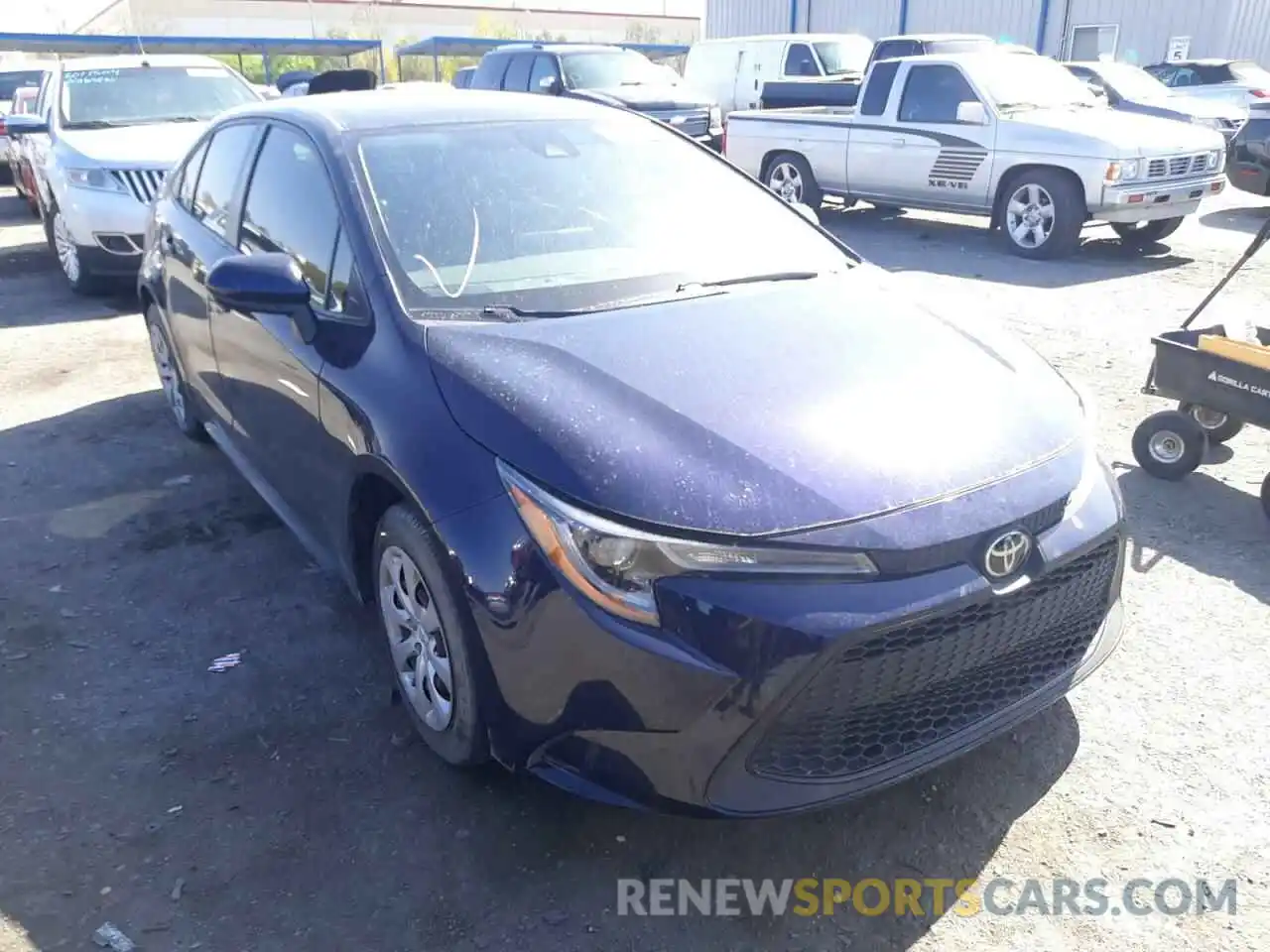 1 Photograph of a damaged car JTDEPRAE7LJ077740 TOYOTA COROLLA 2020