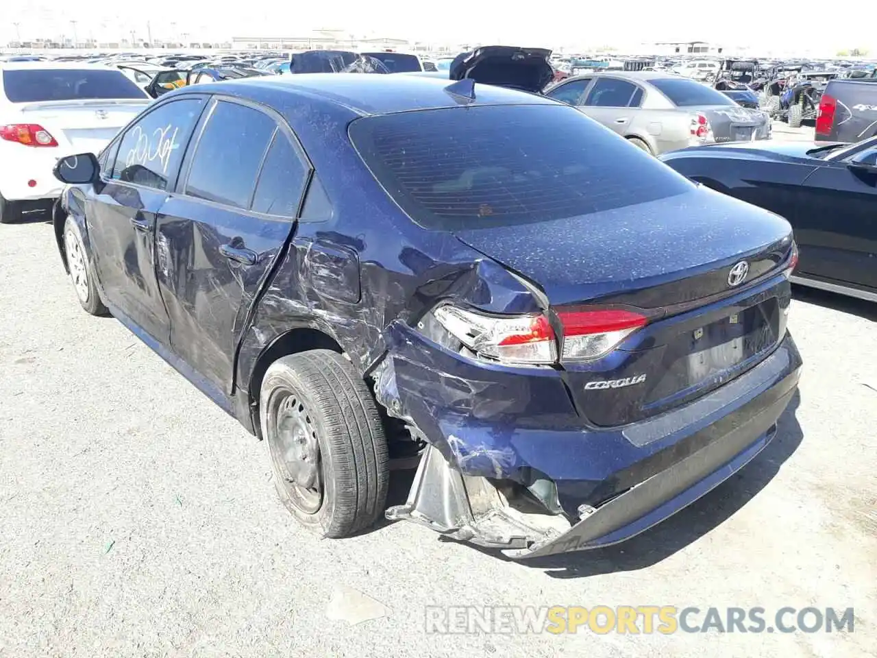 3 Photograph of a damaged car JTDEPRAE7LJ077740 TOYOTA COROLLA 2020