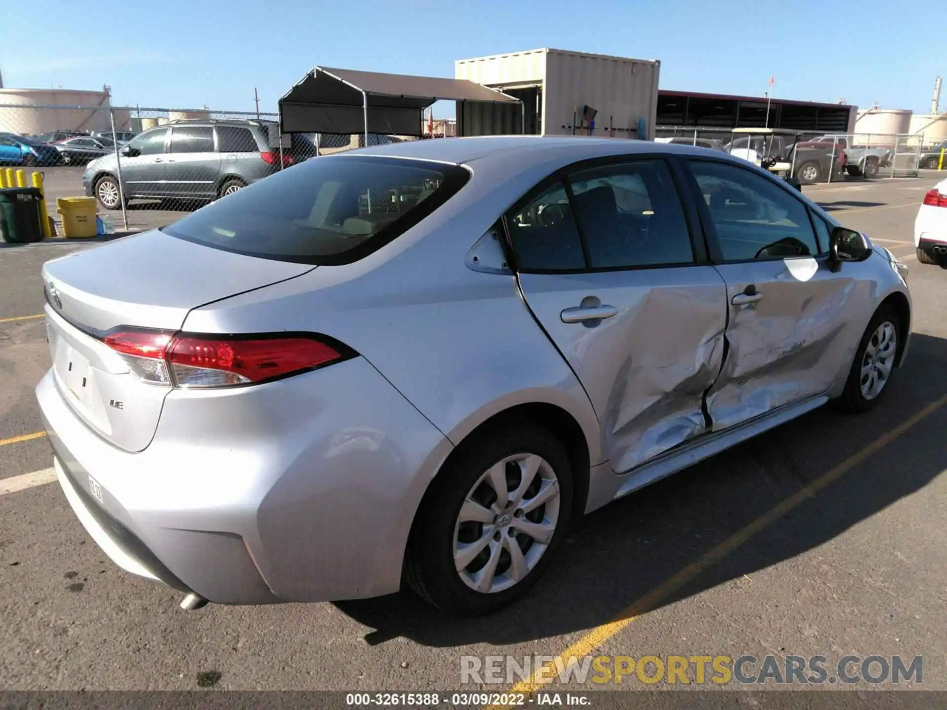 4 Photograph of a damaged car JTDEPRAE7LJ077897 TOYOTA COROLLA 2020