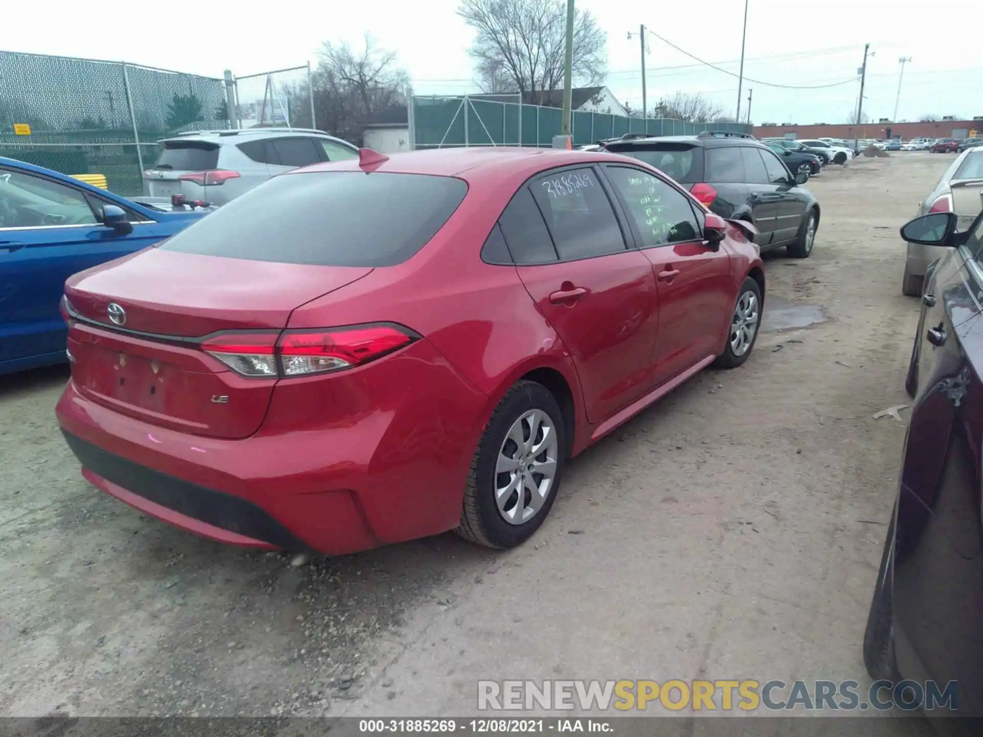 4 Photograph of a damaged car JTDEPRAE7LJ078788 TOYOTA COROLLA 2020