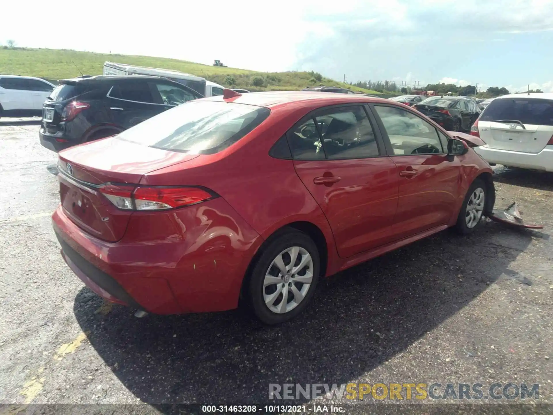 4 Photograph of a damaged car JTDEPRAE7LJ080038 TOYOTA COROLLA 2020