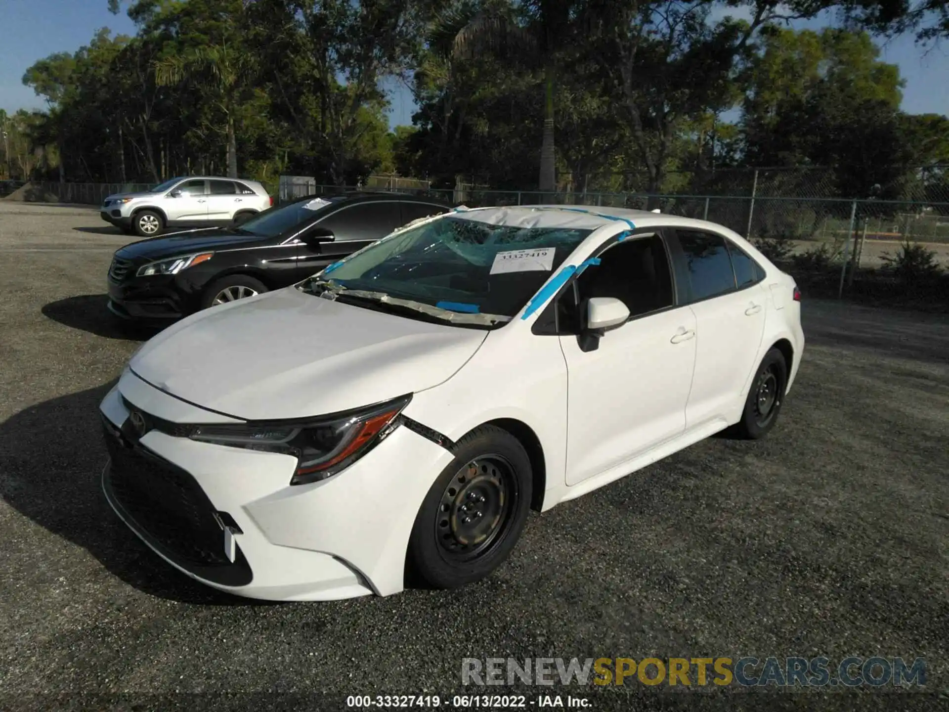 2 Photograph of a damaged car JTDEPRAE7LJ080198 TOYOTA COROLLA 2020