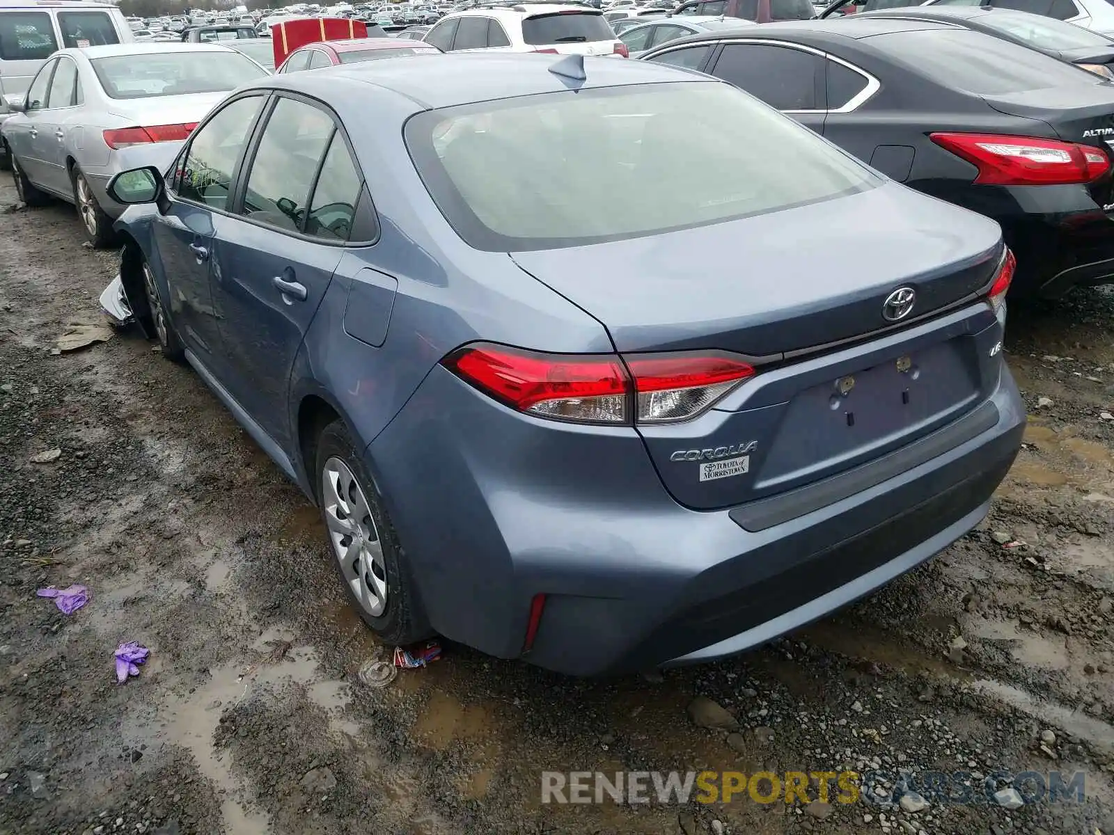 3 Photograph of a damaged car JTDEPRAE7LJ080265 TOYOTA COROLLA 2020