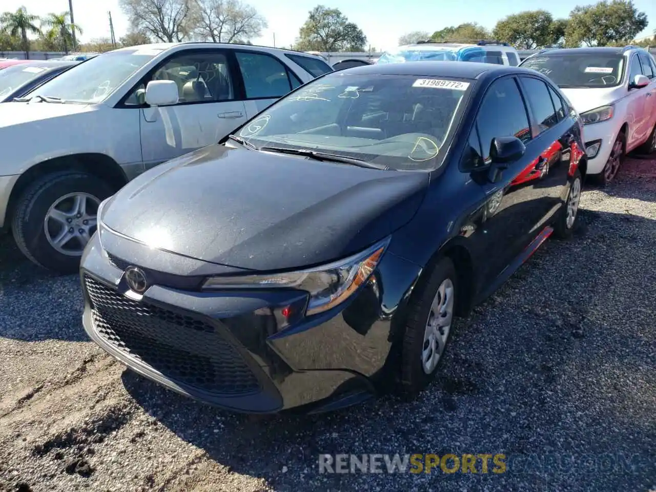 2 Photograph of a damaged car JTDEPRAE7LJ080959 TOYOTA COROLLA 2020