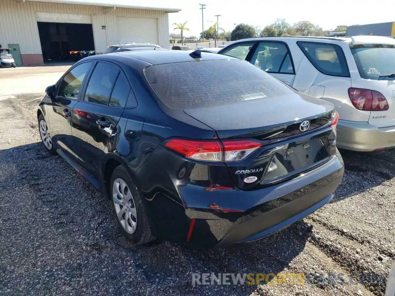 3 Photograph of a damaged car JTDEPRAE7LJ080959 TOYOTA COROLLA 2020