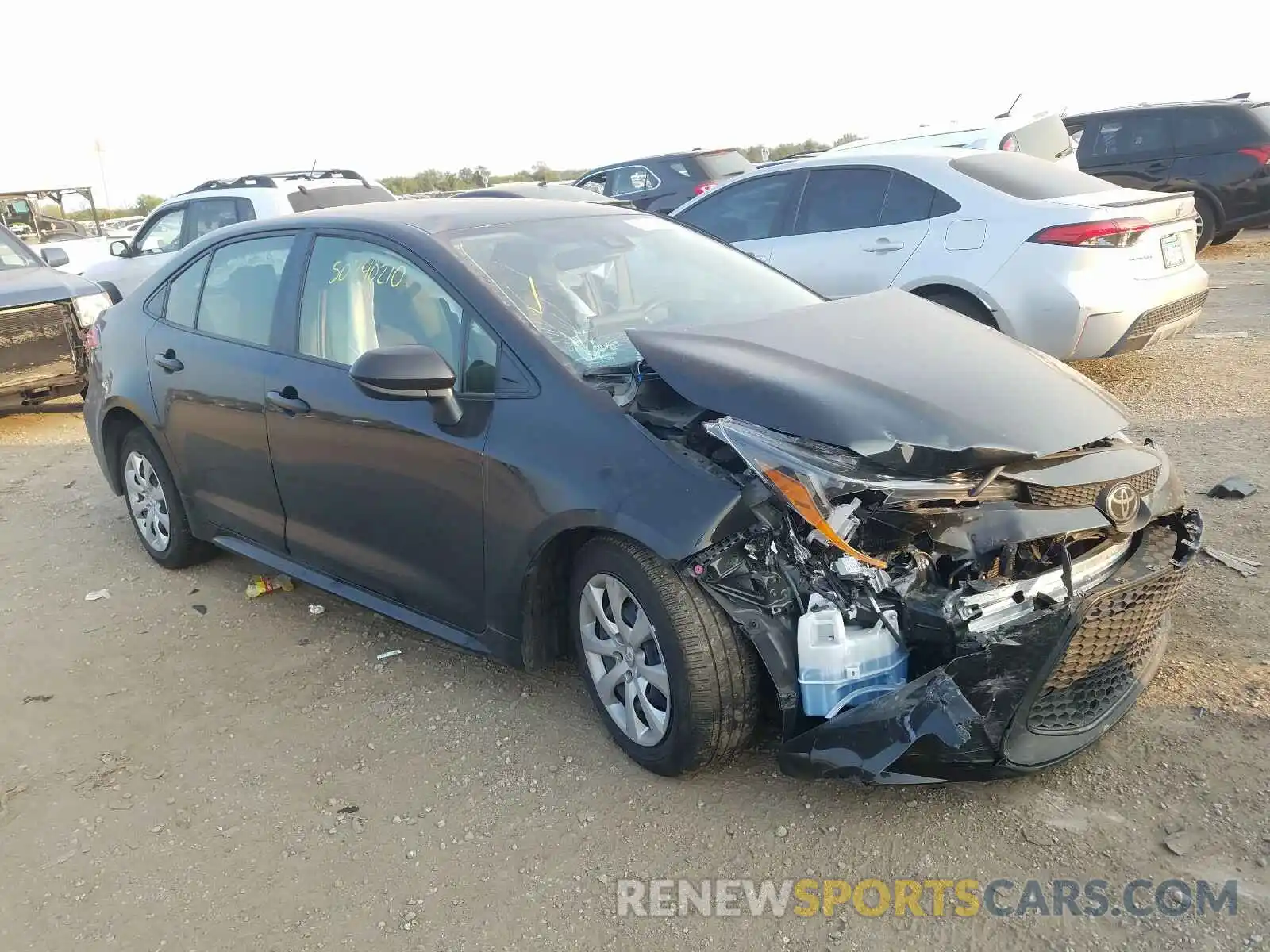 1 Photograph of a damaged car JTDEPRAE7LJ082565 TOYOTA COROLLA 2020